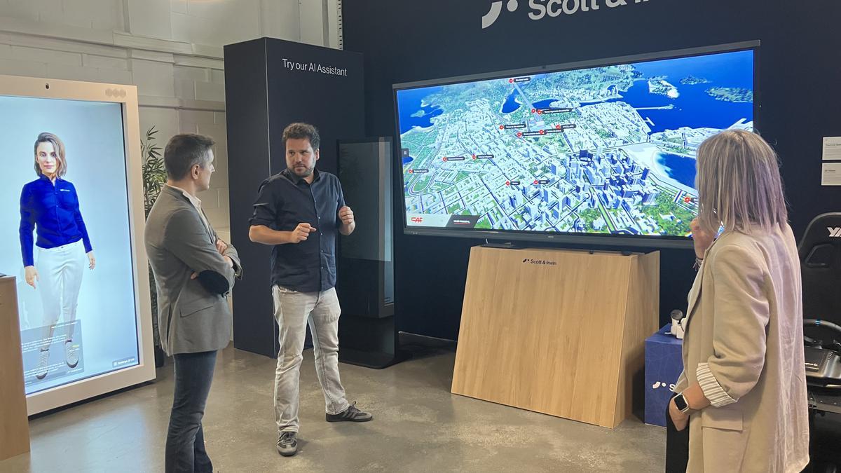 Scott&amp;Irwin realiza una demostración de su tecnología pionera de innovación digital.