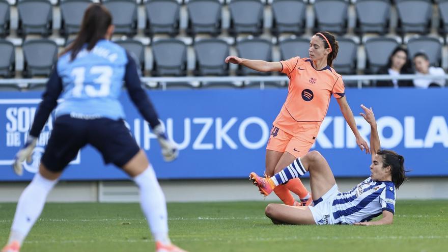 La Real de la navarra Julia Arrula acaba con el invicto del Barcelona