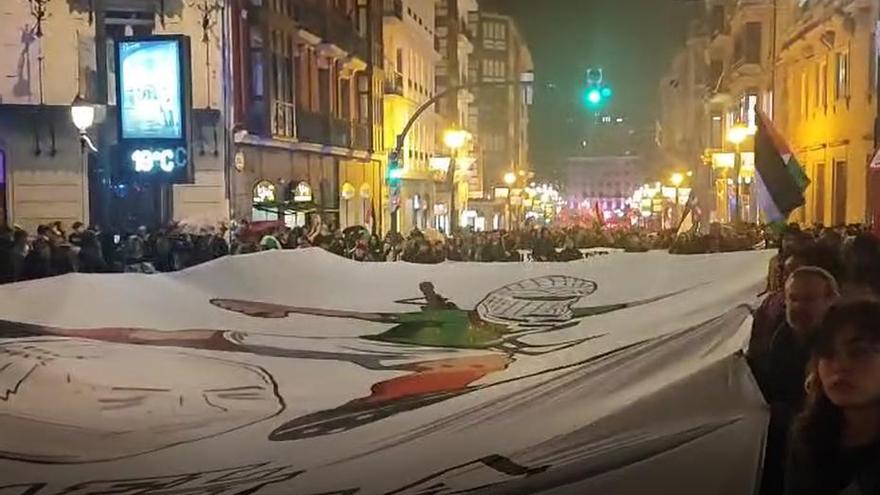 Segunda manifestación a favor de Palestina