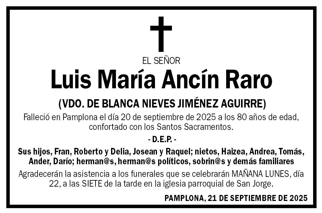 Luis María Ancín Raro