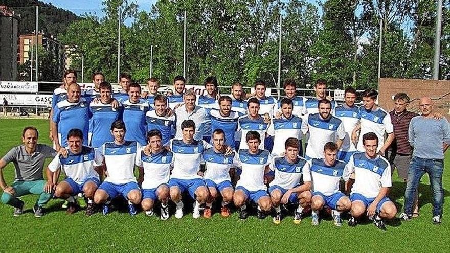 El equipo del Beasain KE en la presentación.