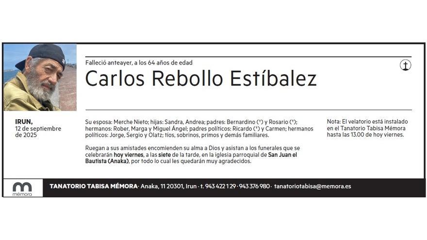 CARLOS REBOLLO ESTIBALEZ