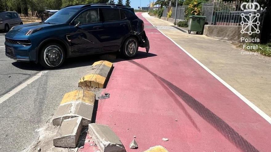 Investigan a un conductor en Navarra que sufrió un accidente y dio positivo en alcohol y cocaína