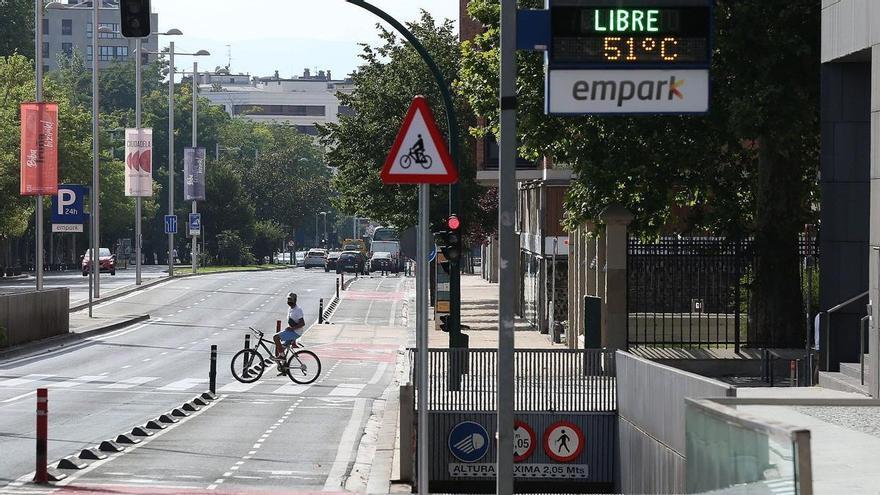 El día más caluroso del siglo en Pamplona