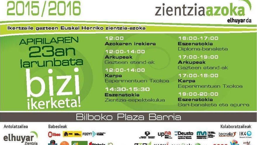Zientzia Azokak ikertzaile gazteen ia 100 talde bilduko ditu larunbatean Bilbon