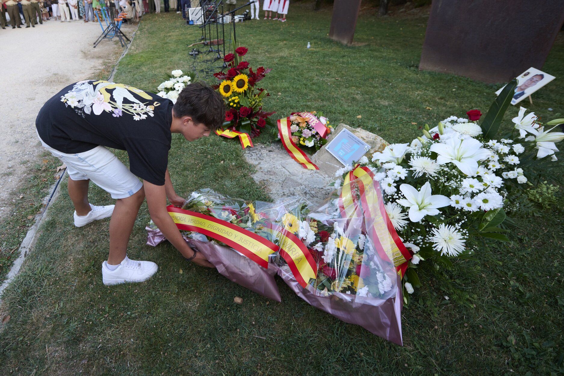Fotos del homenaje a Casanova en Berriozar en el 25 aniversario de su asesinato por ETA