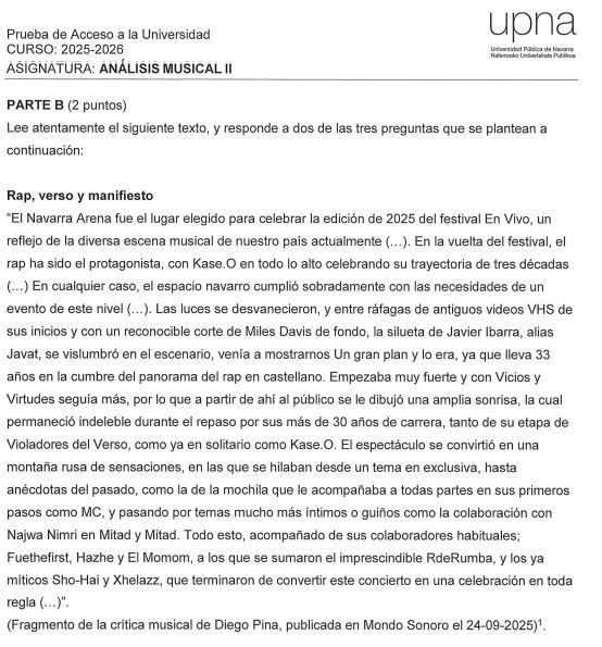 Examen música cara 7