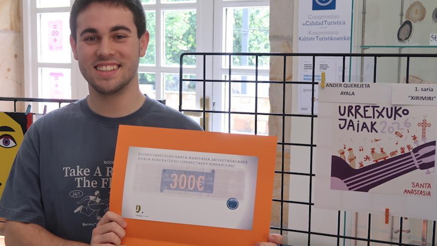 El beasaindarra Ander Kerejeta ha hecho la portada del programa de fiestas de Urretxu