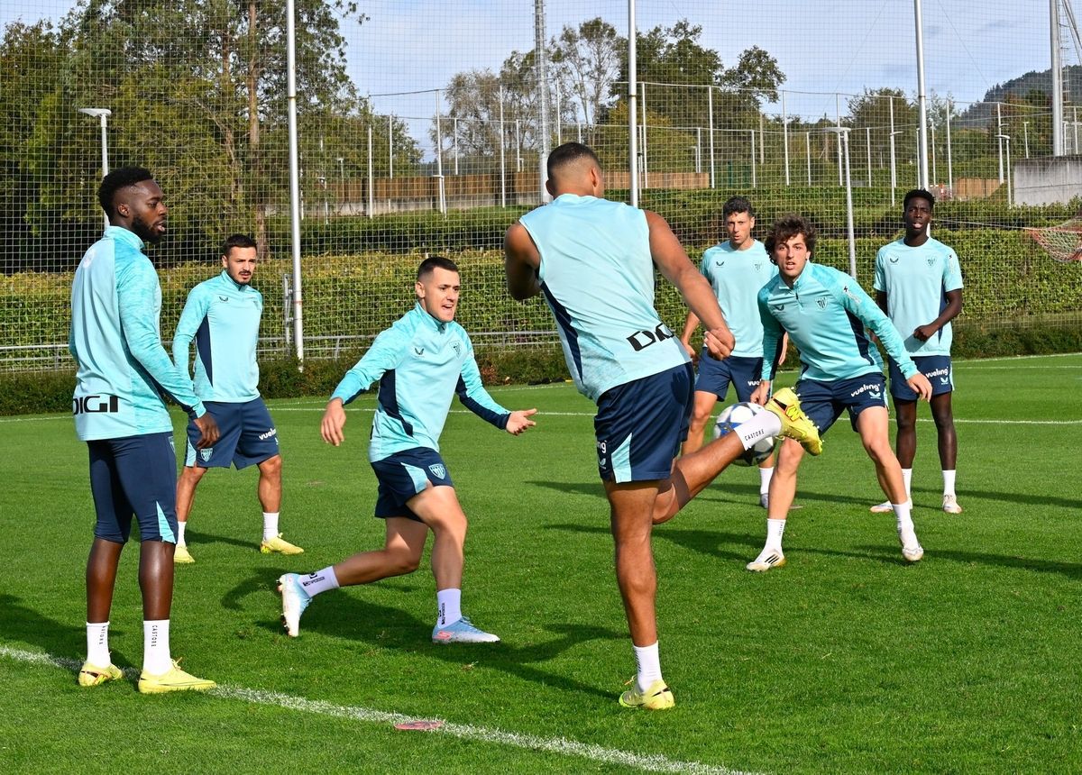 Entrenamiento del Athletic en Lezama