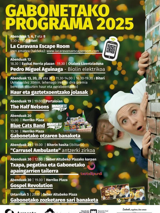 Cartel que anuncia la programación organizada por Ibai-Arte.