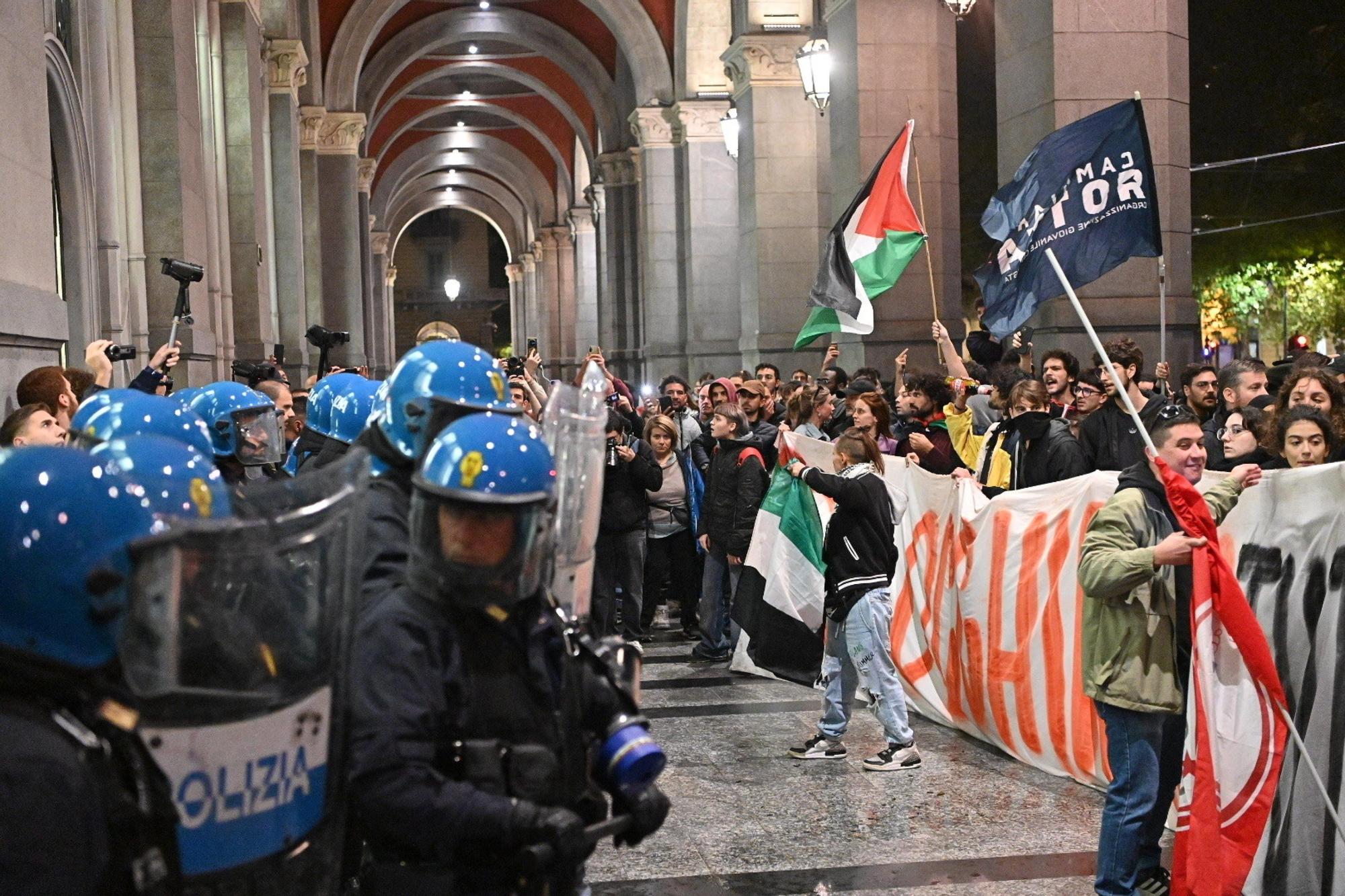 Protestas y disturbios tras la interceptación de la Flotilla Global Sumud