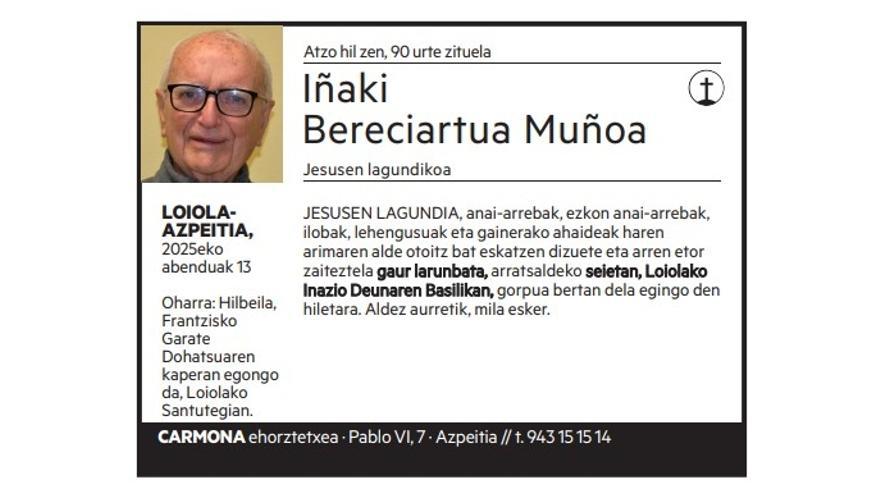 Iñaki Bereciartua Muñoa