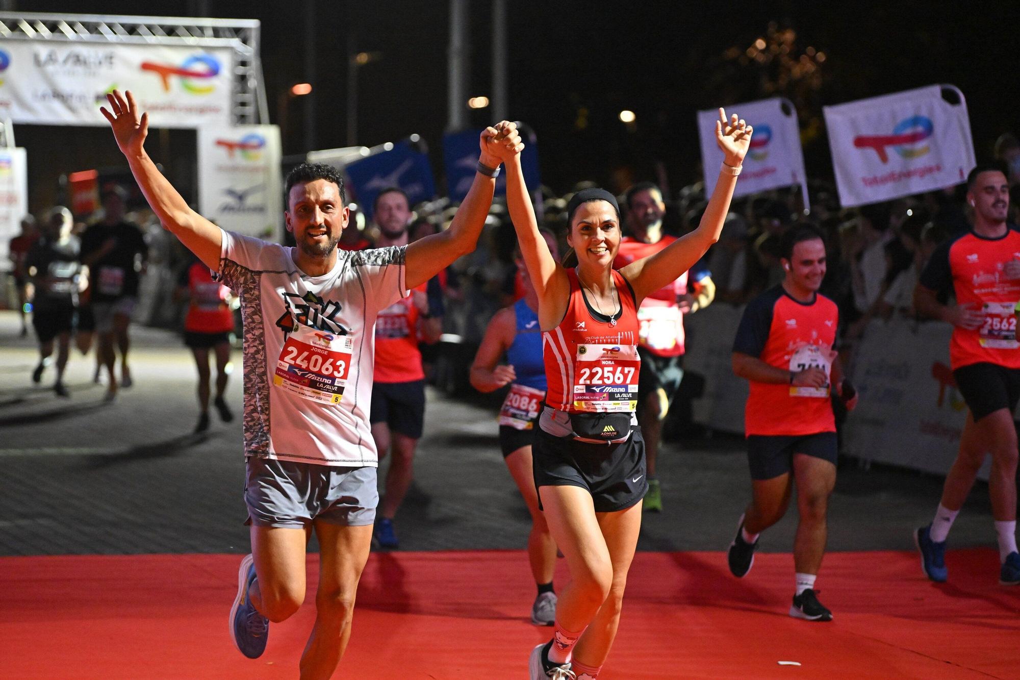 El Bilbao Night Marathon, en imágenes