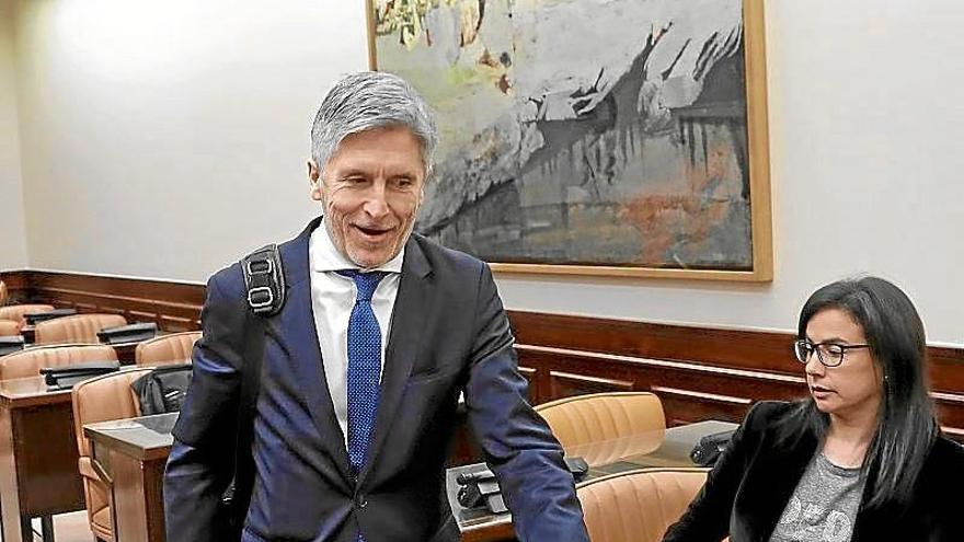 Grande-Marlaska, ayer en el Congreso. Foto: Efe