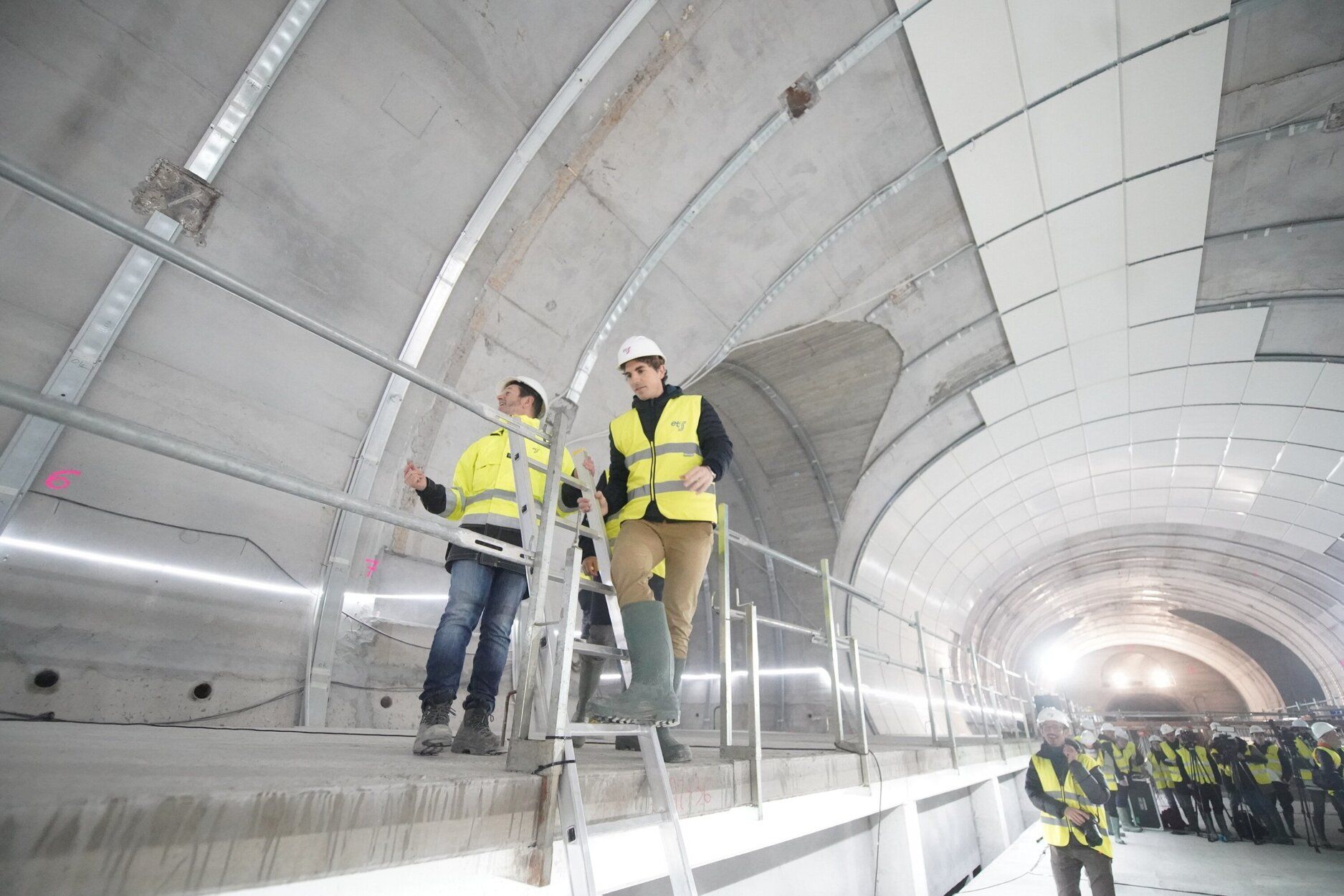 Avance de las obras en la nueva estación Centro-Concha del Topo