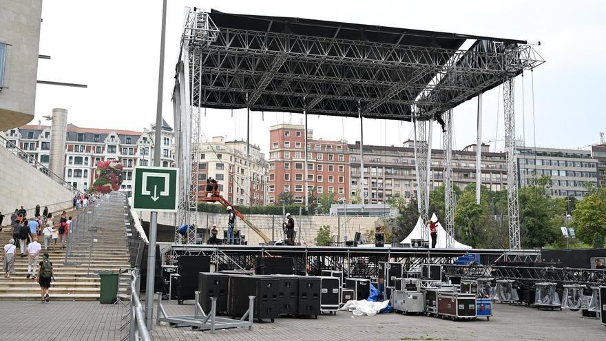 El Ayuntamiento de Bilbao no contratará a Montaketak para instalar el escenario de Abandoibarra en 2026