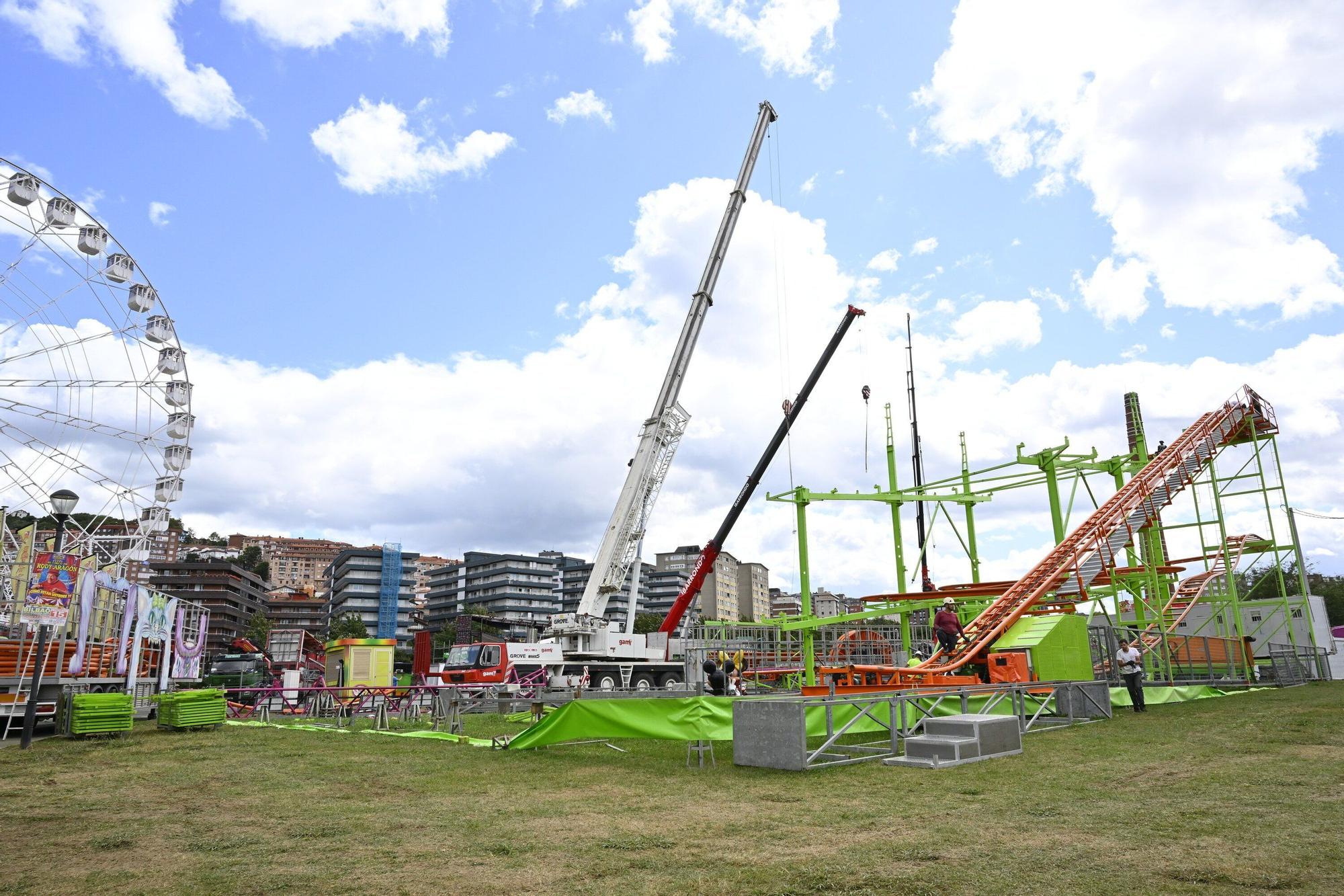En fotos: las barracas se despiden del parque Etxebarria hasta el año que viene