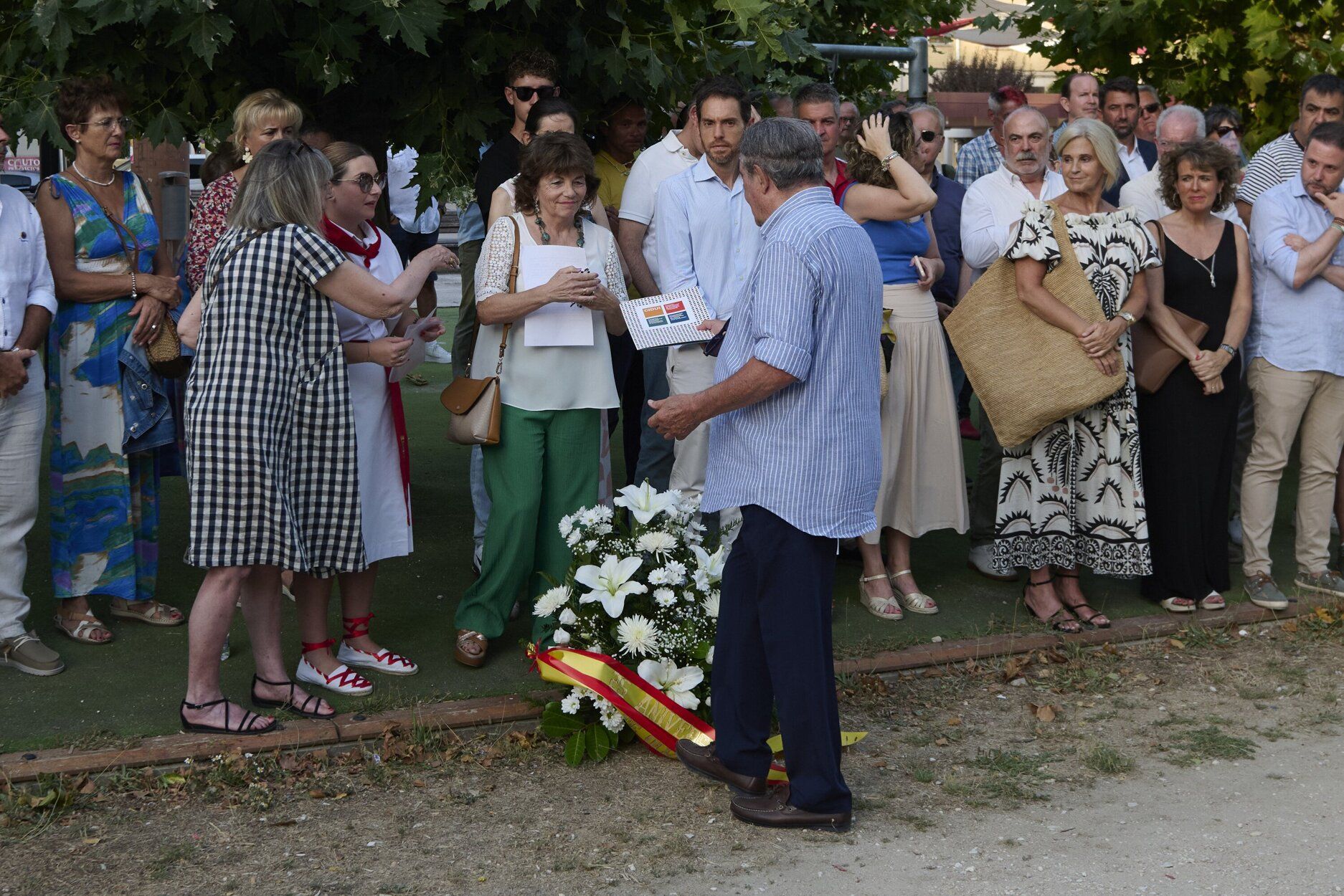 Fotos del homenaje a Casanova en Berriozar en el 25 aniversario de su asesinato por ETA