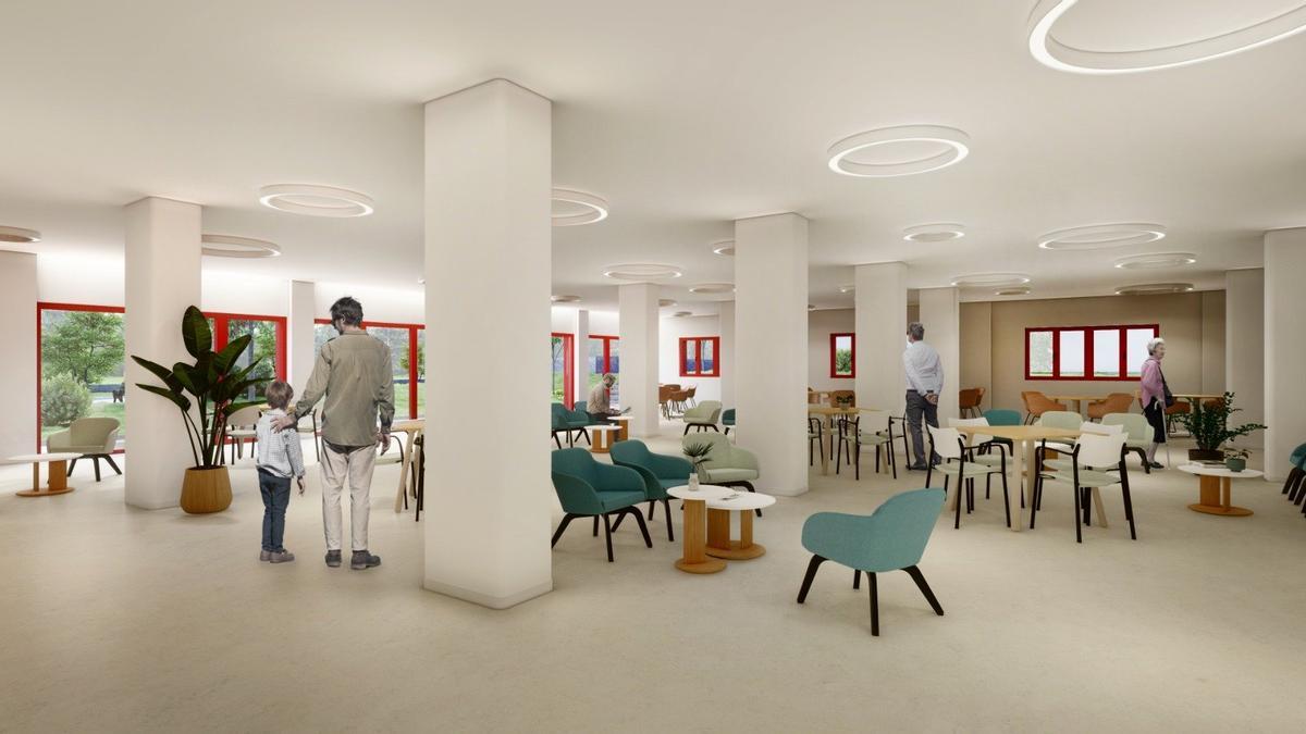 Recreación del nuevo interior de la residencia de Amurrio