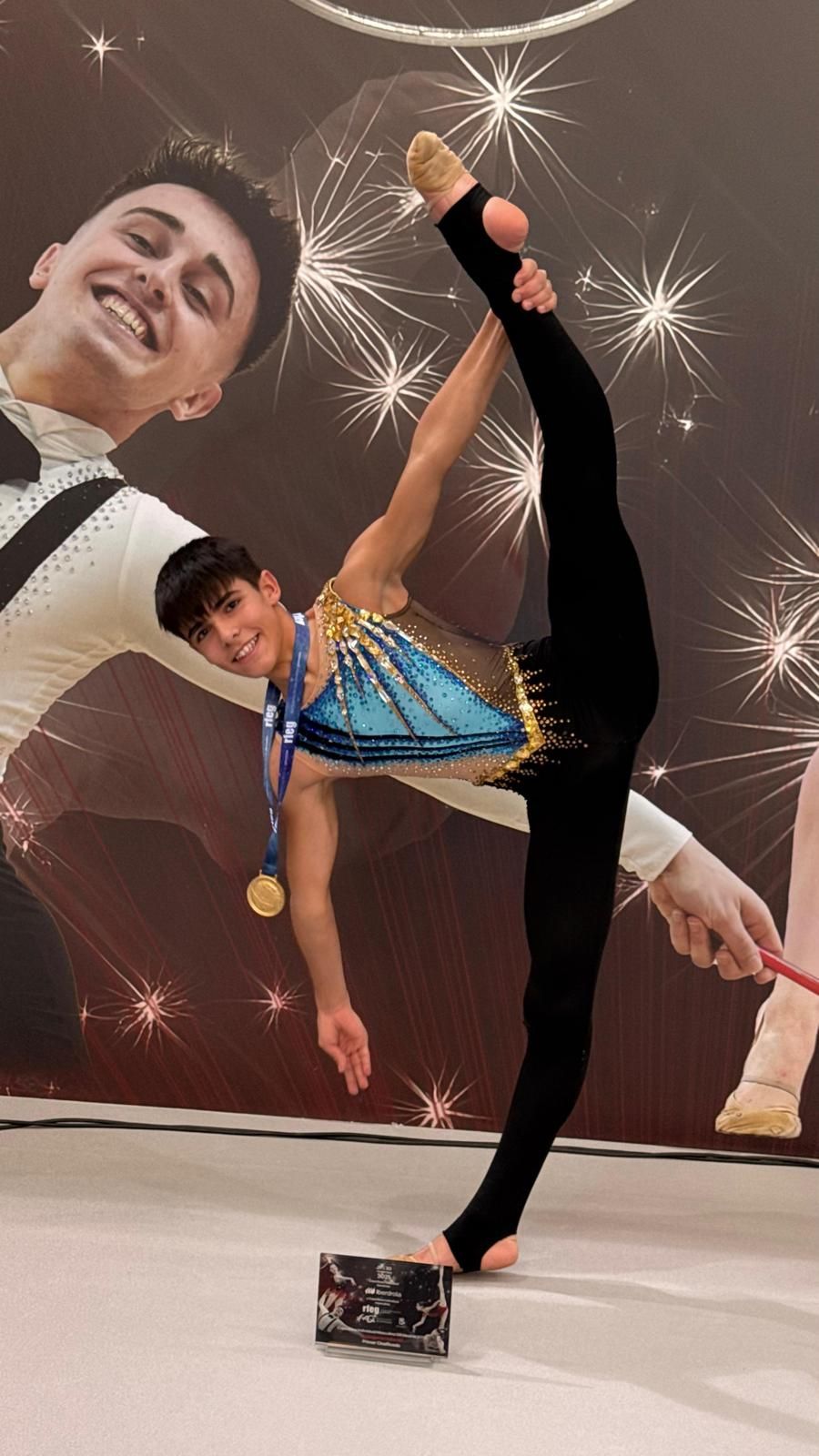 En imágenes: el vizcaino Hodei Rivas, campeón de España de gimnasia rítmica