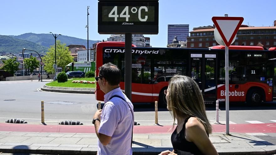 Bizkaia se achicharra: seis puntos superan los 40 grados