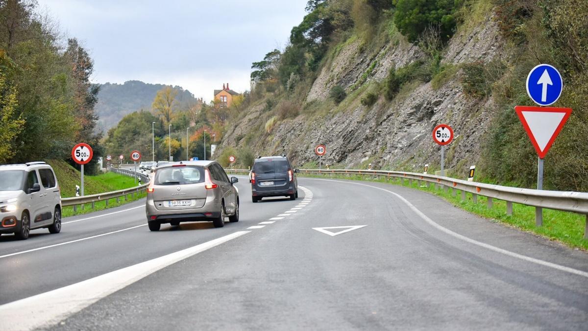 Carretera GI-636 entre Errenteria y Lezo