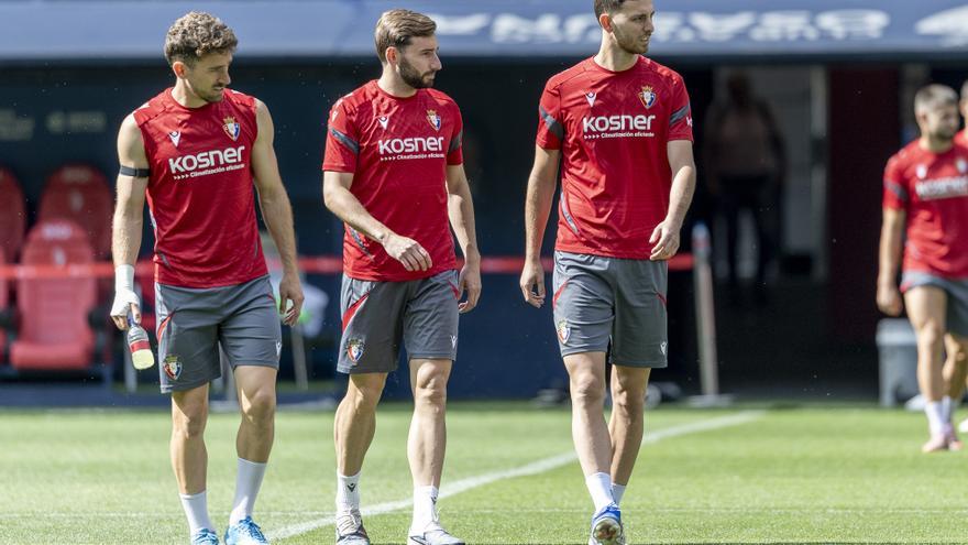 Osasuna prepara en El Sadar el partido ante el Sevilla
