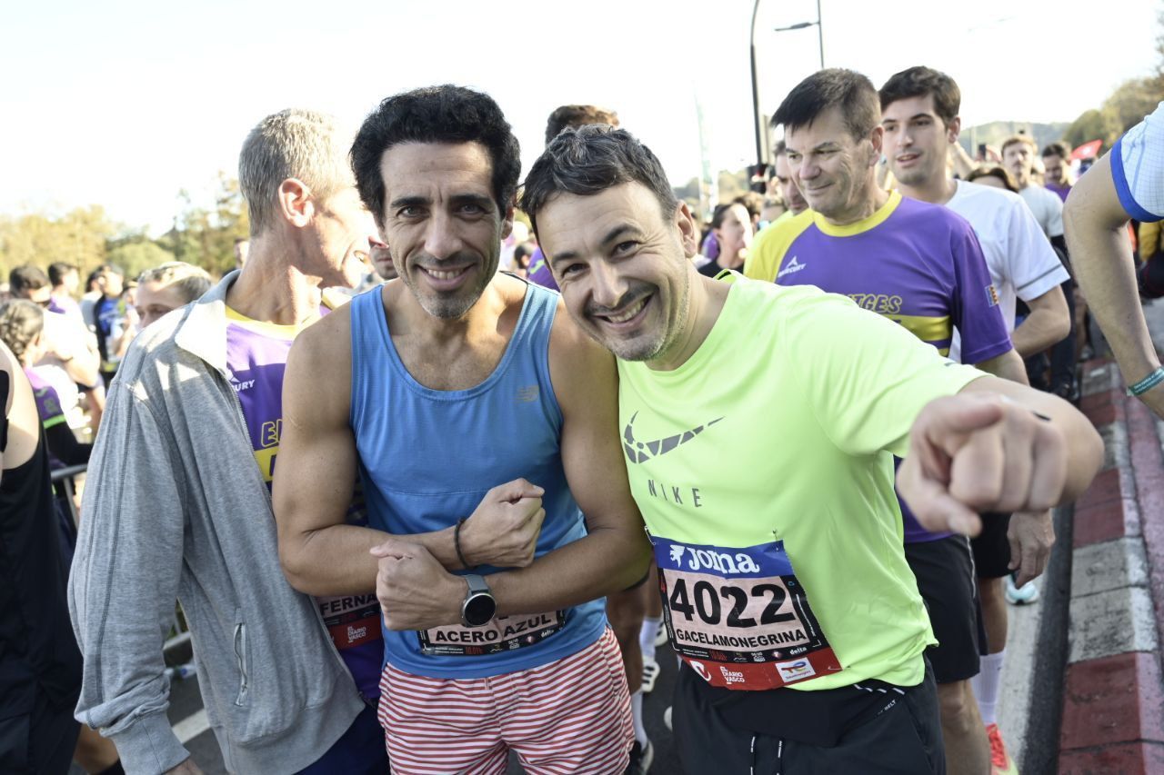 Ilusión y concentración en la salida de la Behobia-San Sebastián