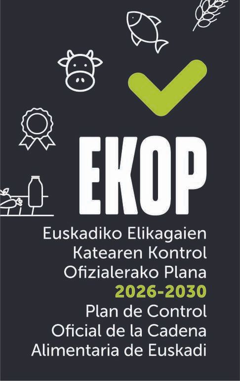 Euskadi actualiza el Plan de Control Oficial de la Cadena Agroalimentaria para 2026-2030.