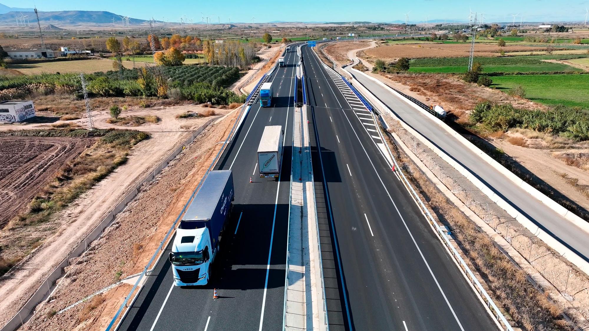 Puesta en servicio de la A-68 entre Gallur y Mallén con su apertura hasta Navarra