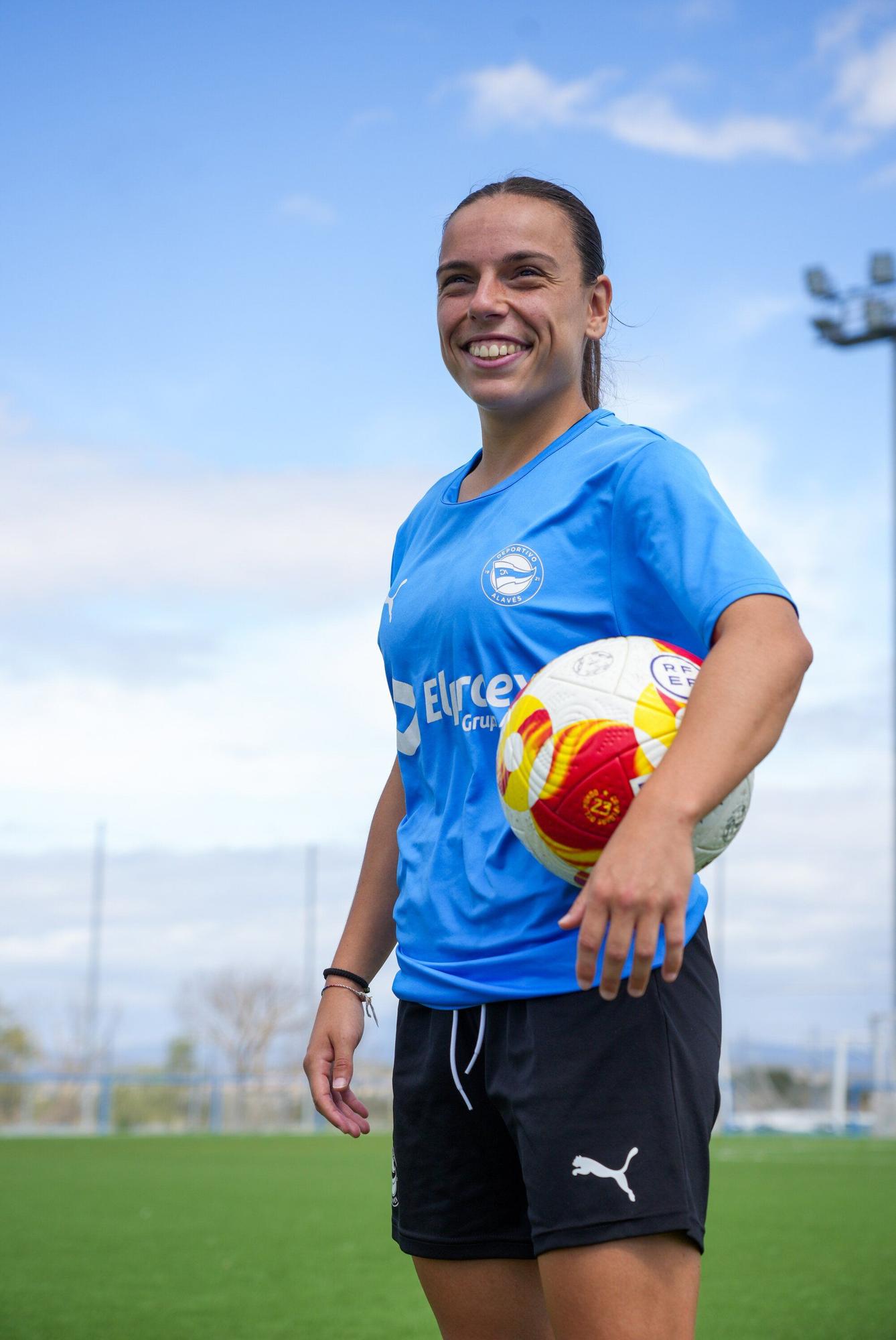 Carmen Sobrón, jugadora del Deportivo Alavés