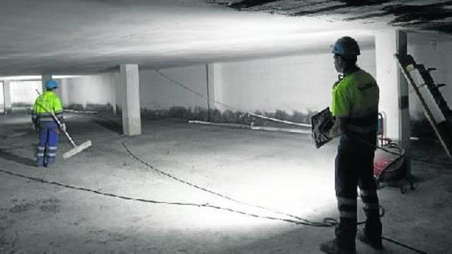 El parking del Ensanche abrirá en abril