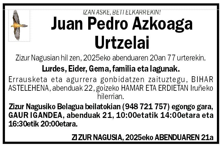 Juan Pedro Azkoaga Urtzelai