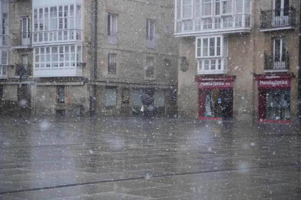 Nieva en Vitoria