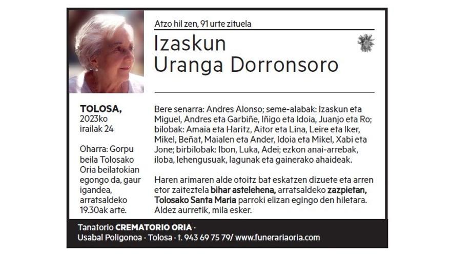 Izaskun Uranga Dorronsoro