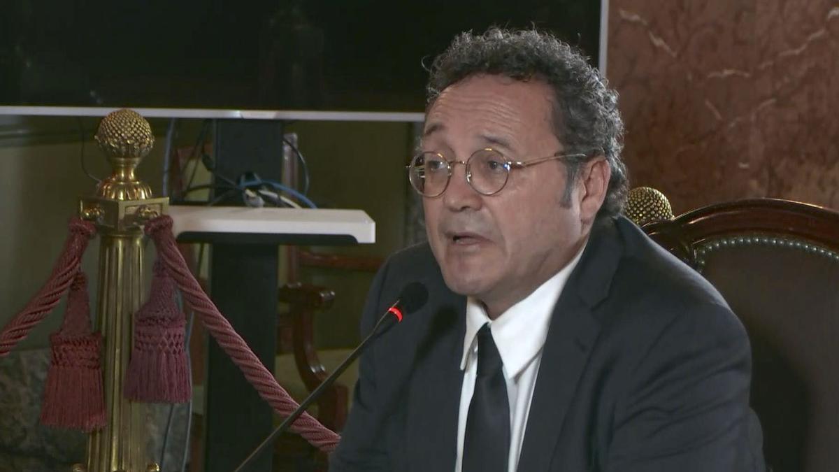 El fiscal general del Estado, Álvaro García Ortiz, durante su declaración ante el Tribunal Supremo.