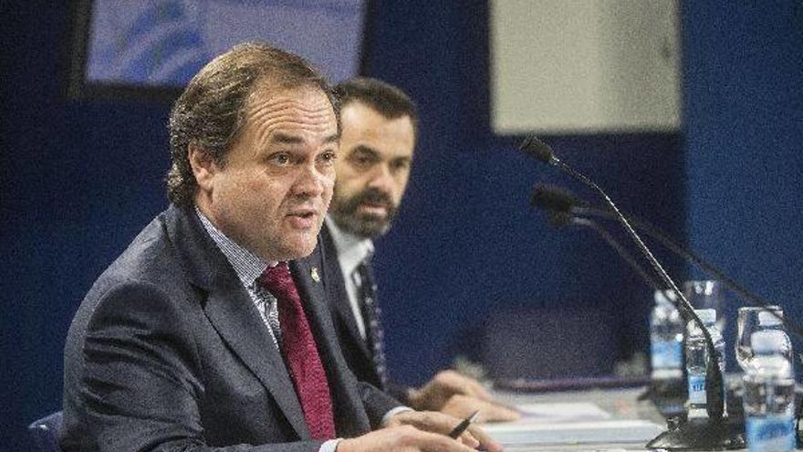 Jokin Aperribay durante la rueda de prensa.