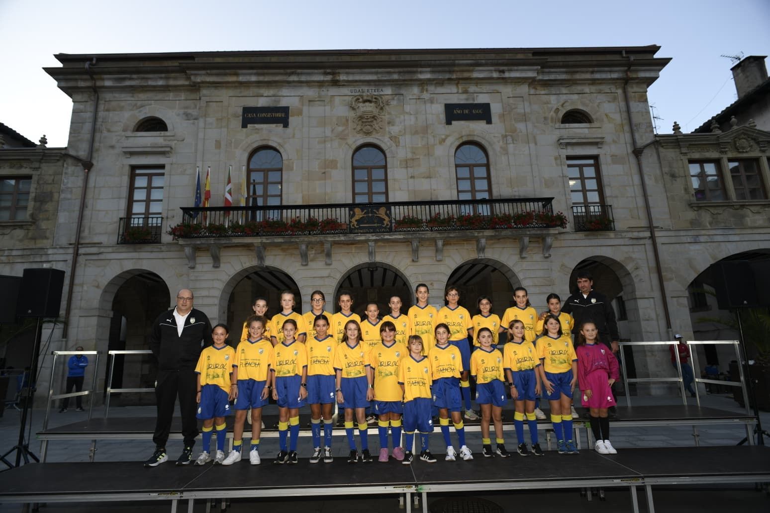 Presentación de los clubes deportivos de Urretxu y Zumarraga