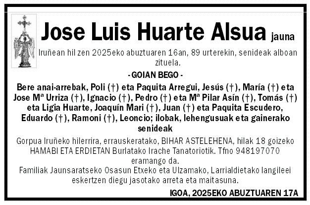Jose Luis Huarte Alsua