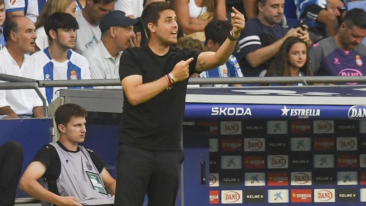 Alessio Lisci durante el Espanyol-Osasuna