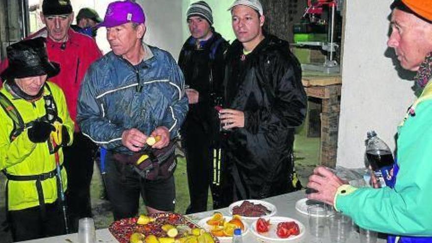 Lluvia y mucho barro en las cimas