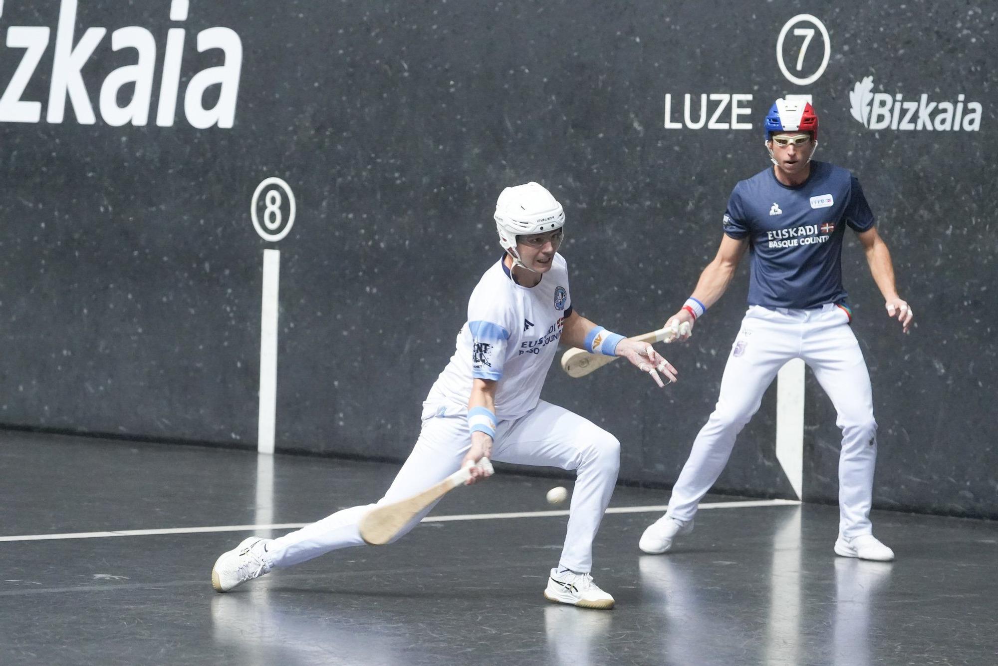 Necol y Brefel sufren en el segundo joko para derrotar a Maldonado-Firpo (Argentina) en la semifinal de pala corta de la Liga de Naciones