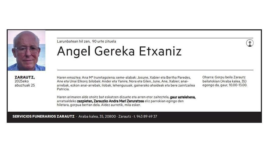 Angel Gereka Etxaniz