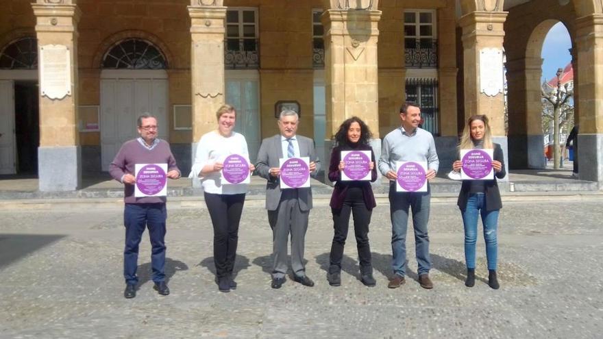 Portugalete se une  en una acción contra la violencia machista