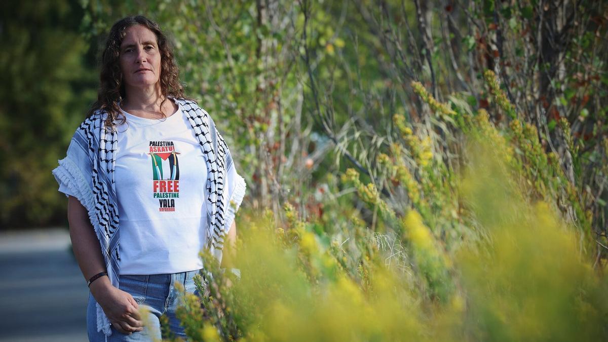 Goretti Sarasibar, activista de la flotilla que se dirigió a Gaza.