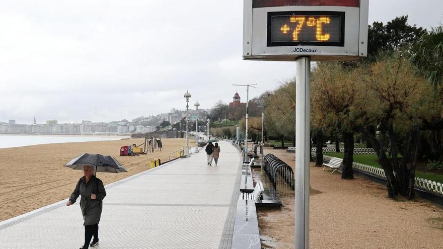 El primer temporal invernal seguirá en Gipuzkoa el fin de semana