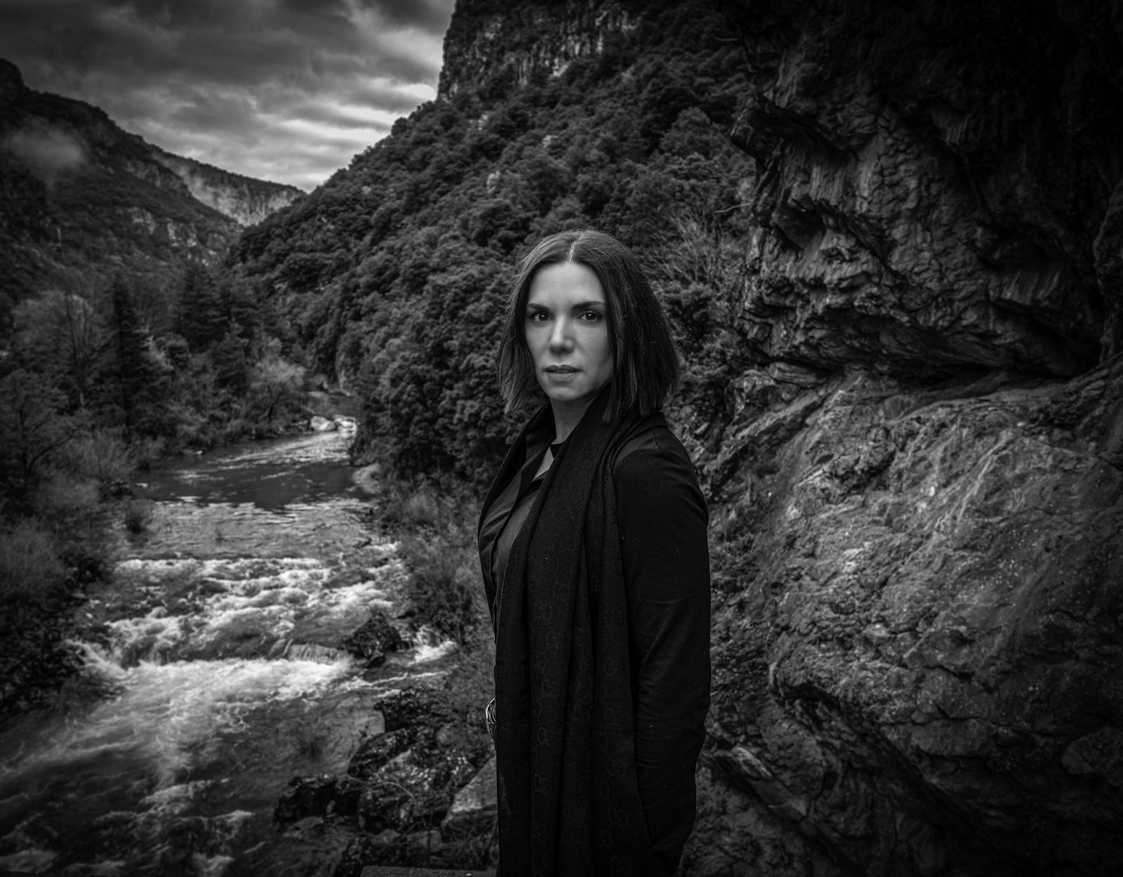 Catalina Guzmán, en el Valle de Salazar.