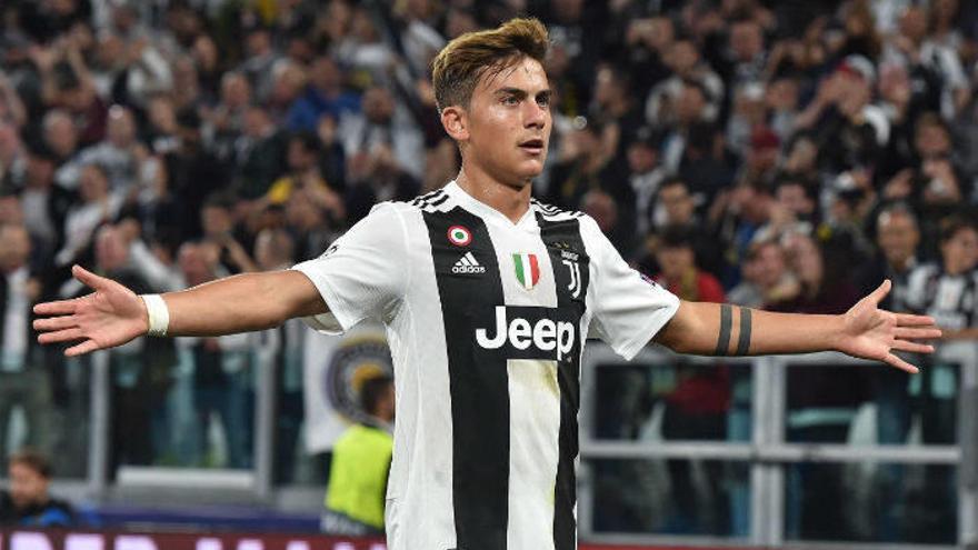 Paulo Dybala celebra un gol ante el Young Boys.