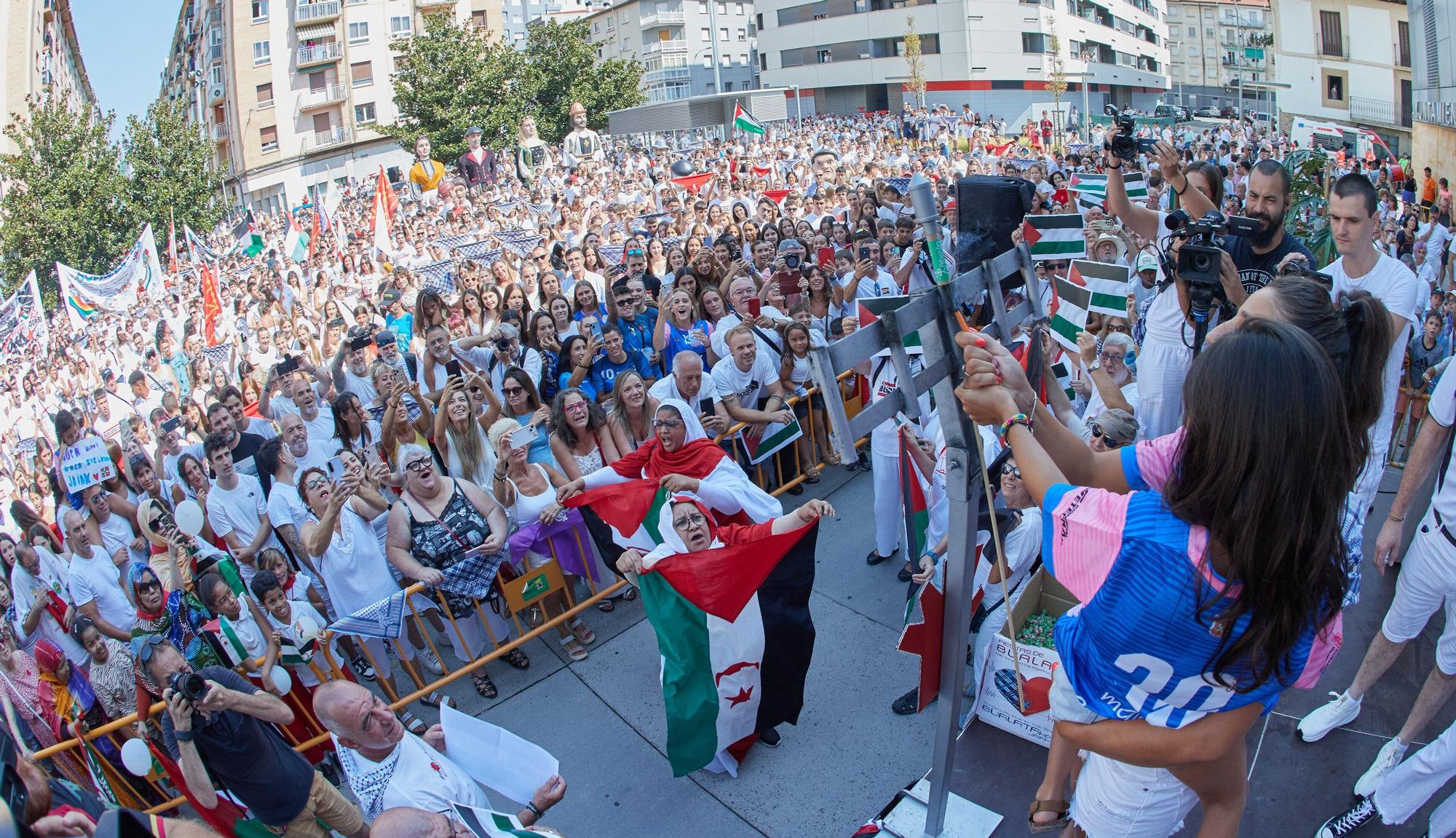 Fotos del chupinazo de Burlada