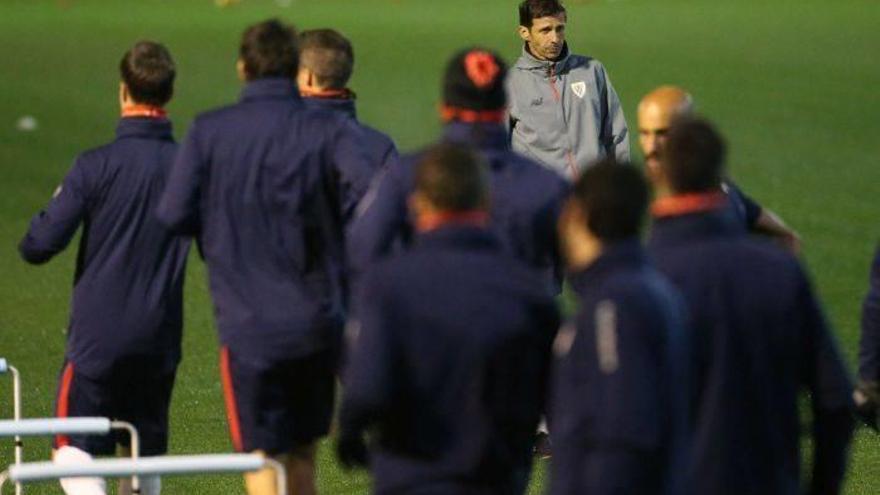 Ziganda en el entrenamiento de Lezama
